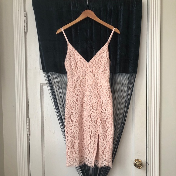 Lulus Dresses & Skirts - NWT✨Lulu’s Blush Pink/Nude Lace Mini Dress